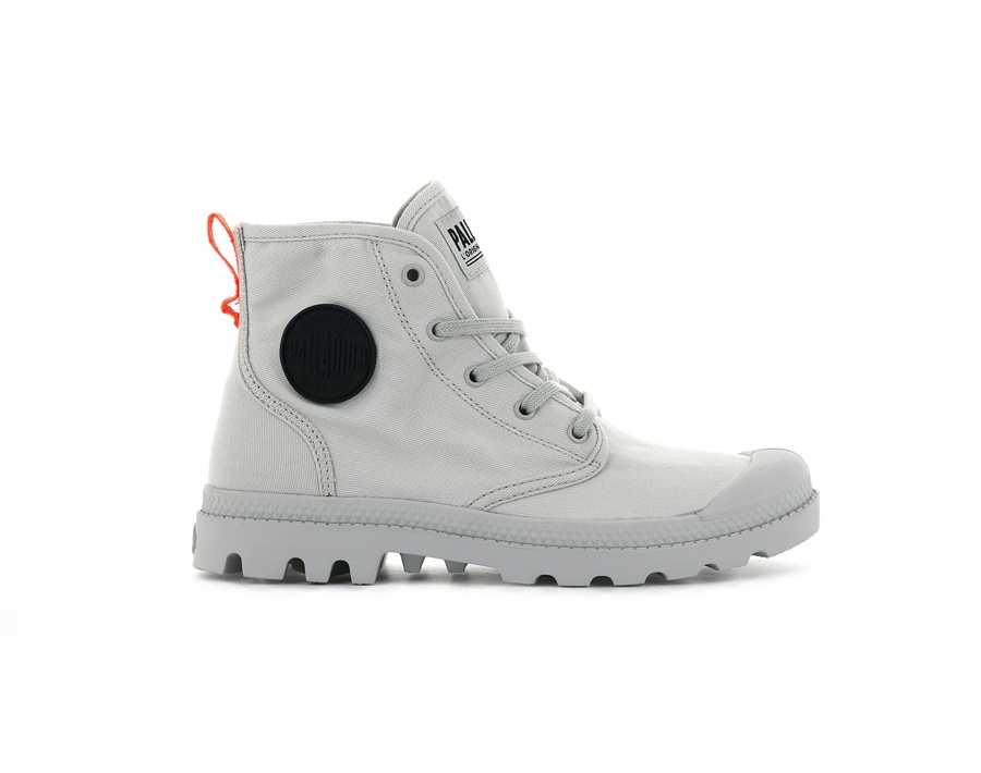 Palladium Pampa Hi Twill Grigie | IAE1010YD