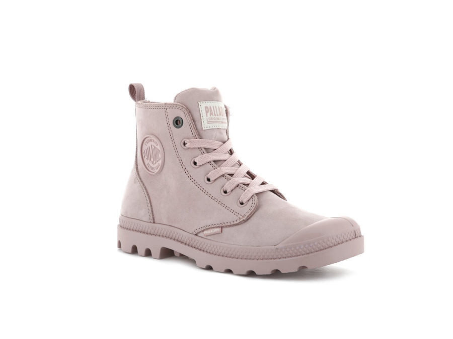 Palladium Pampa Hi Zip Nubuck Rosa | ZED6376LG