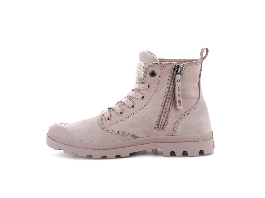 Palladium Pampa Hi Zip Nubuck Rosa | ZED6376LG