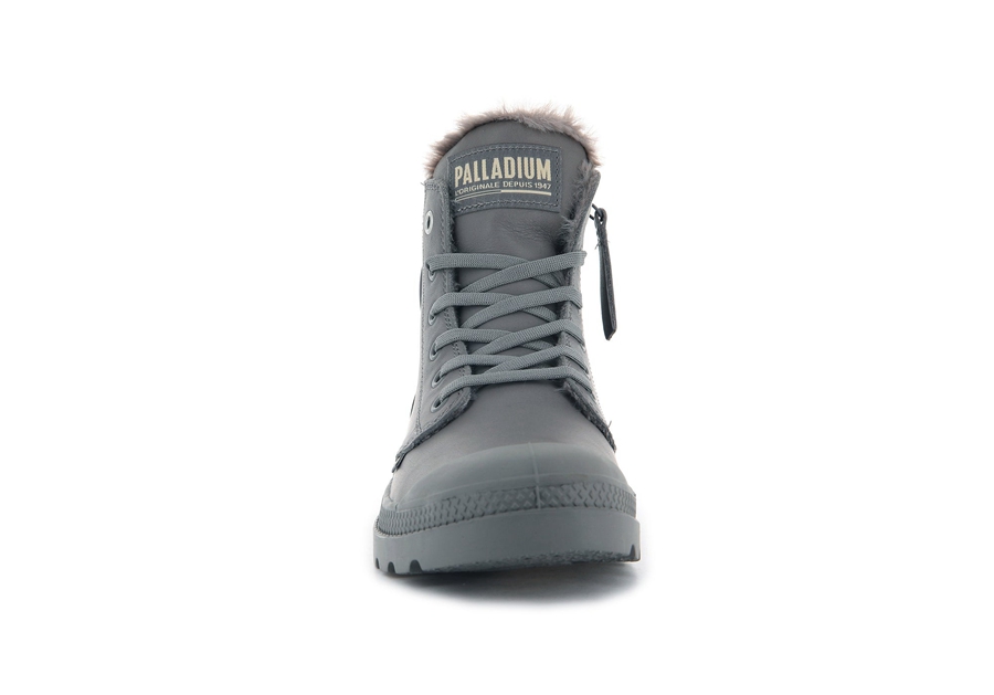 Palladium Pampa Hi Zip Pelle S Grigie | MBD3236UH