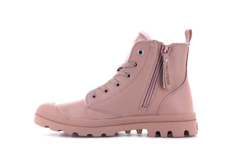 Palladium Pampa Hi Zip Pelle S Rosa | GAH4773QL