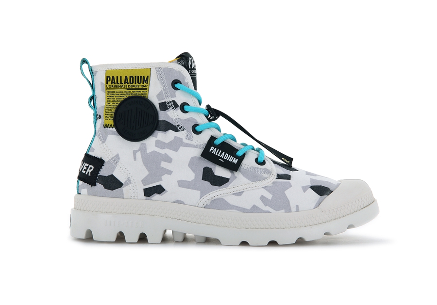 Palladium Pampa Lite Overlab Camo Grigie Camouflage | FPO2124QU