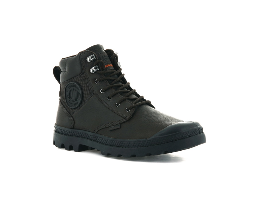 Palladium Pampa Shield Wp+ Lth Marroni Scuro | EFK8583TR