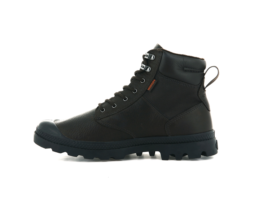 Palladium Pampa Shield Wp+ Lth Marroni Scuro | EFK8583TR