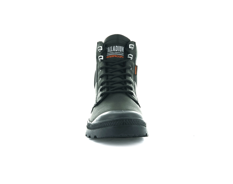 Palladium Pampa Shield Wp+ Lth Nere | QVV154BL