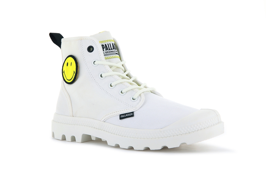 Palladium Pampa Smiley Change Bianche | LPI6733WG