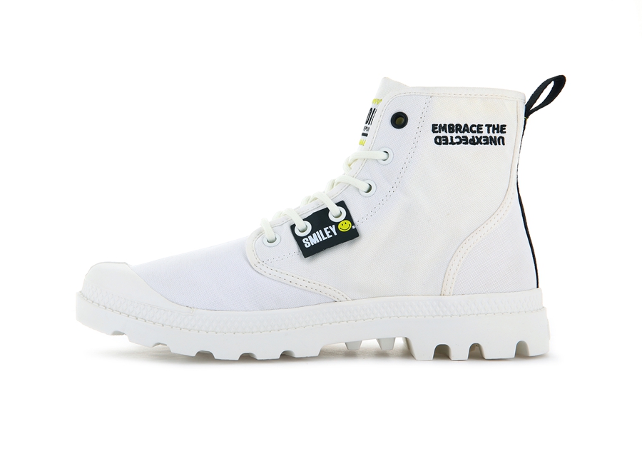 Palladium Pampa Smiley Change Bianche | LPI6733WG