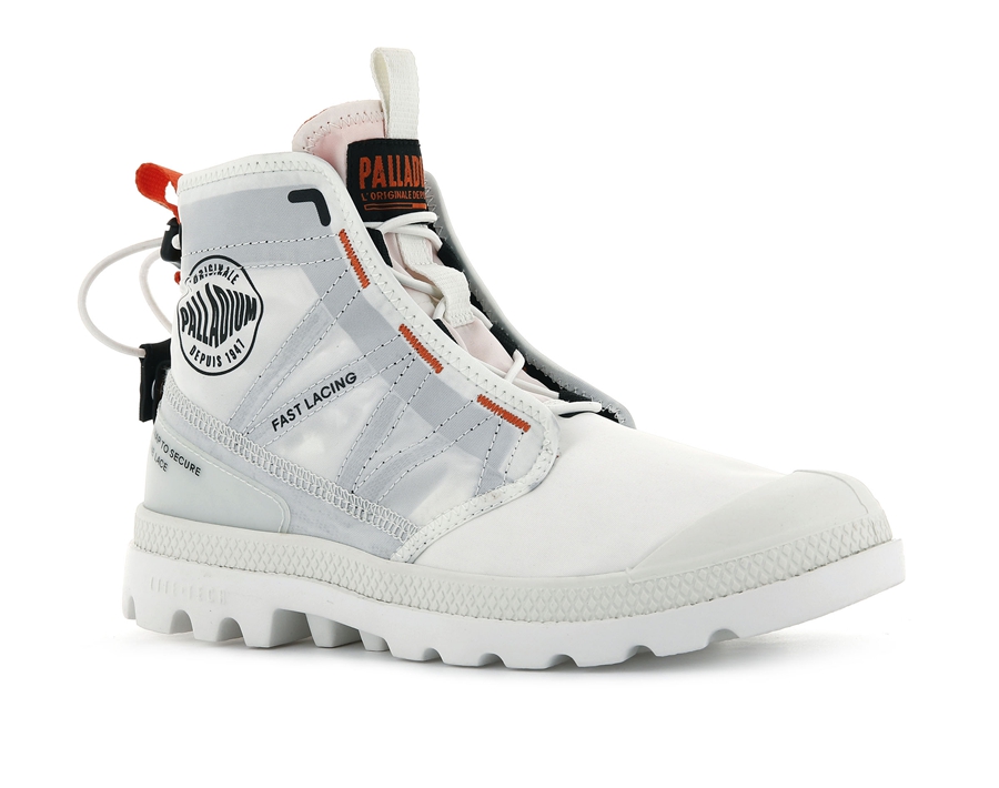 Palladium Pampa Travel Lite Bianche | XKJ7551YC