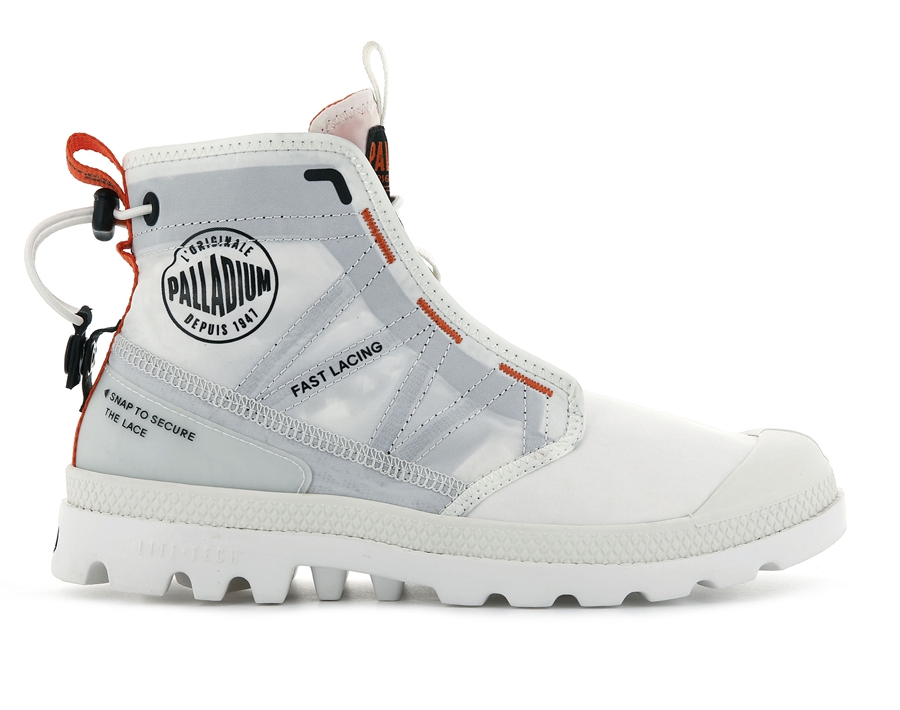 Palladium Pampa Travel Lite Bianche | XKJ7551YC