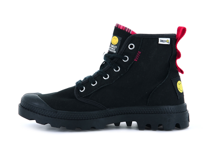 Palladium Pampa X Smiley 1970 Nere | DSQ6913SW